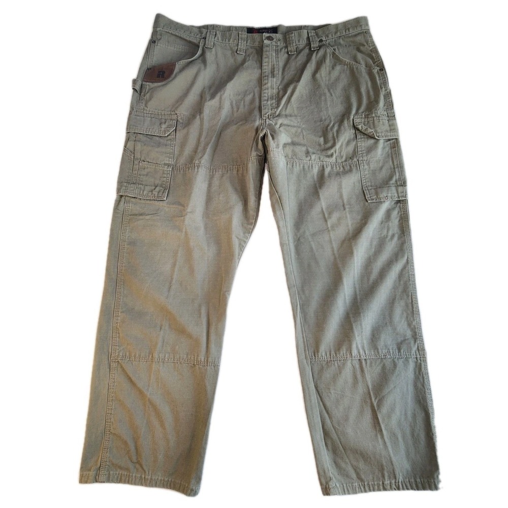 WRANGLER Riggs Workwear Pants Mens 46 x 32 Canvas Carpenter Ripstop Hiking